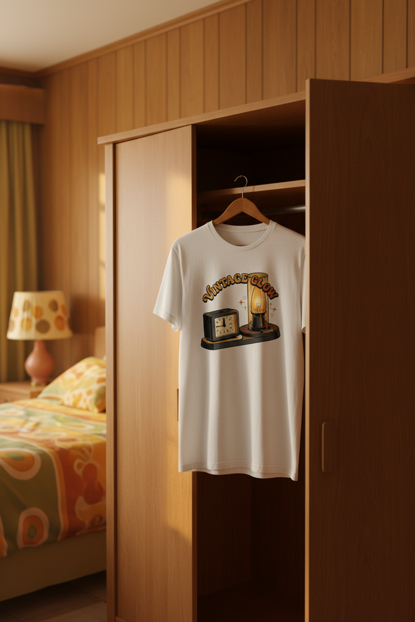 Meta vintage lamp clock unisex T-shirt