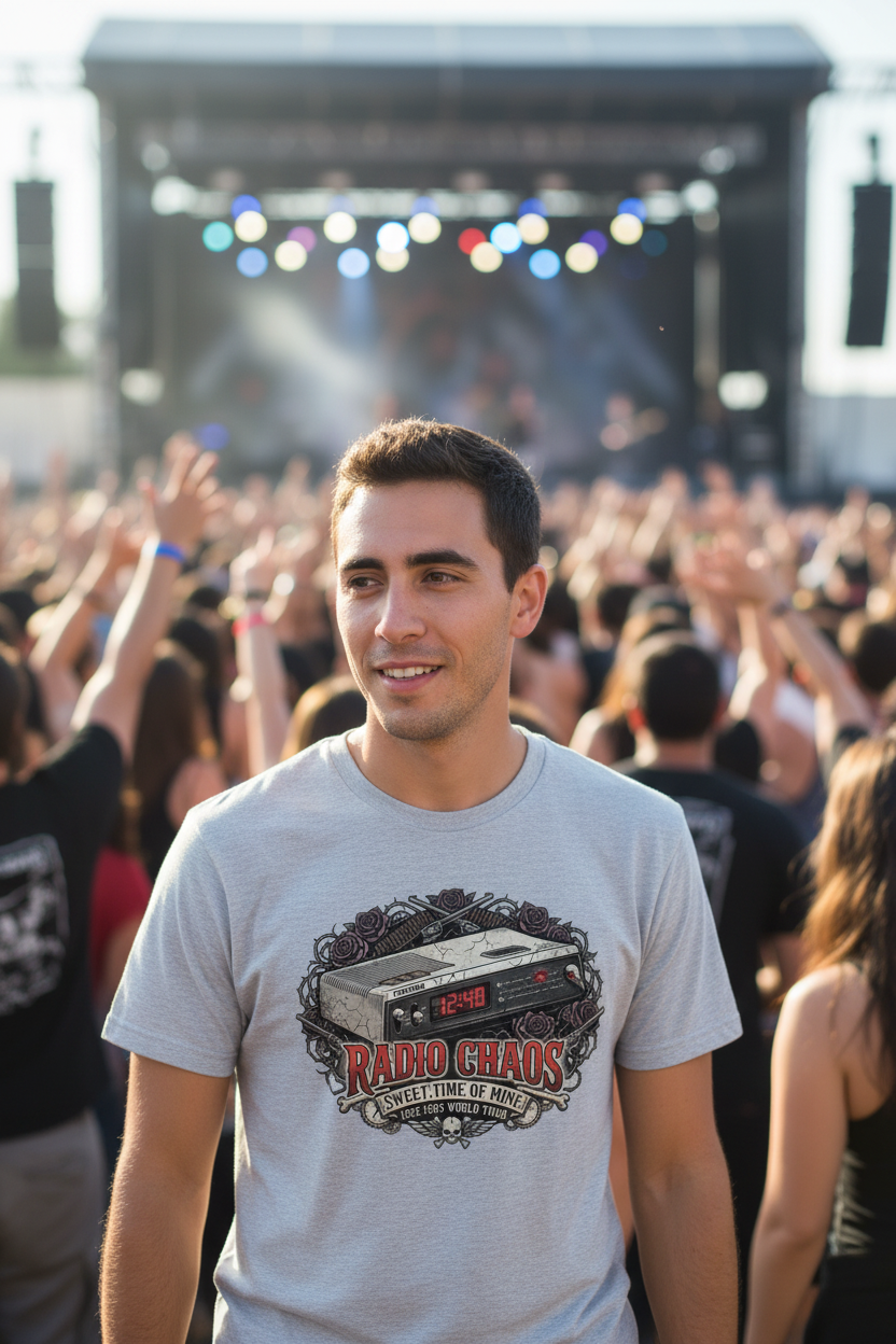 Guns Out Vintage '90s Radio Clock Unisex T-shirt