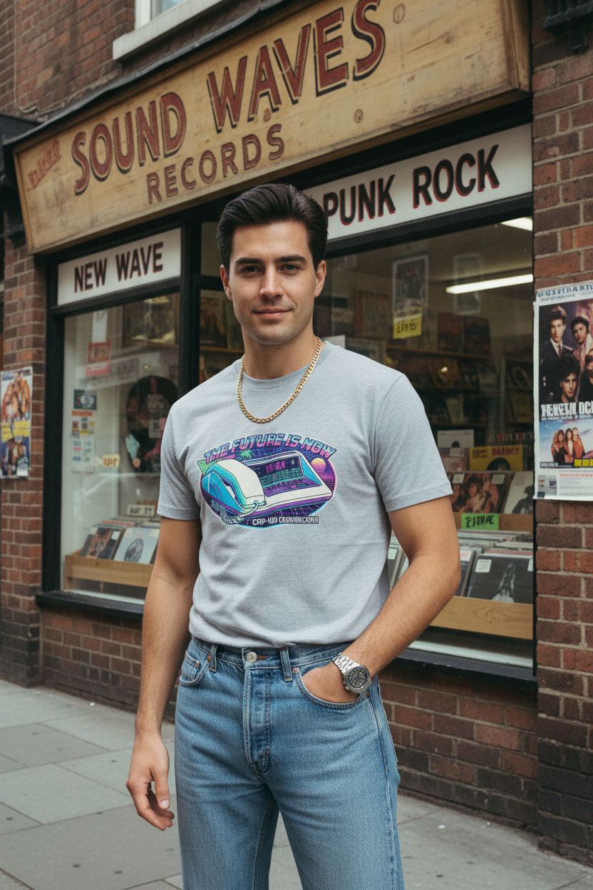 Future Unisex vintage alarm clock T-shirt