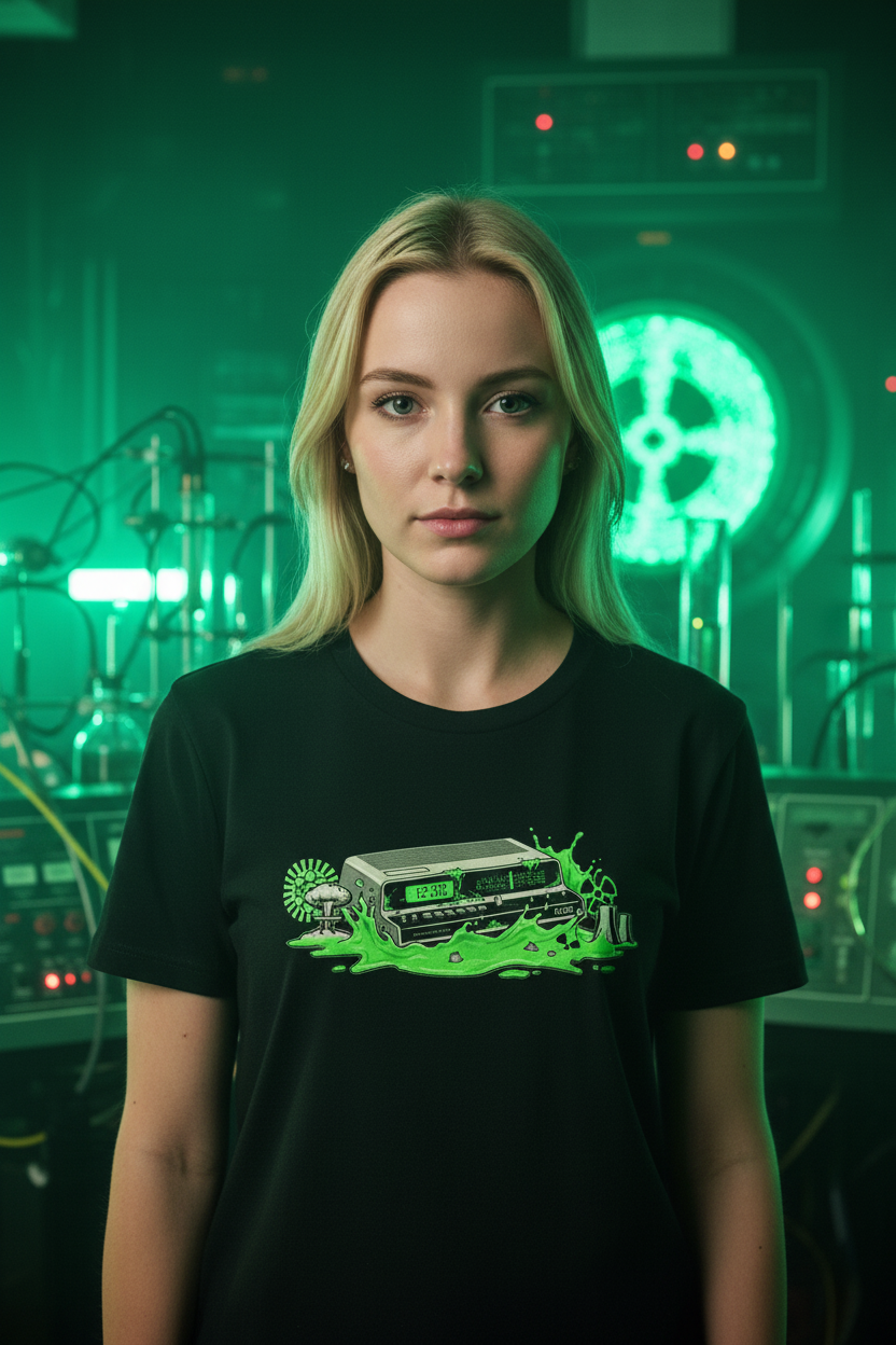 Nuclear Age Vintage Radio Clock Unisex T-shirt
