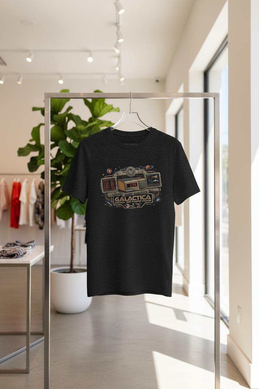Digi Space Age Vintage Alarm Clock Unisex t-shirt