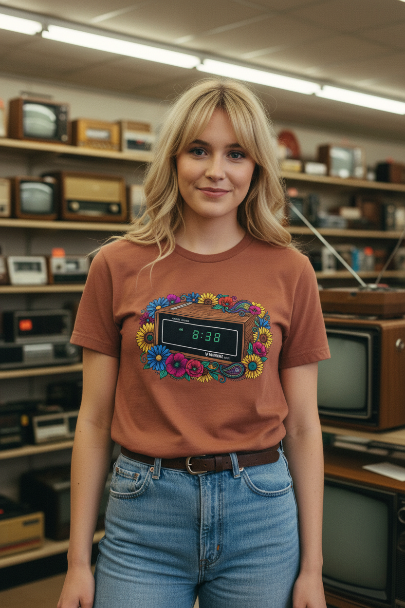 Vibotone Vintage alarm clock unisex T-shirt