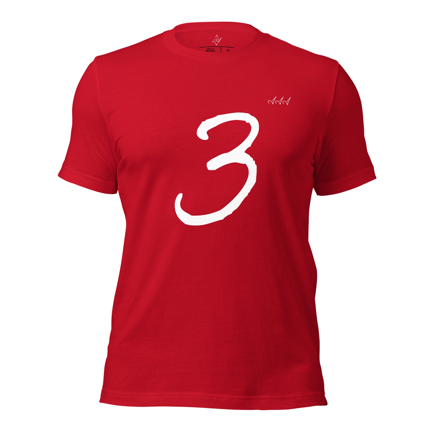 3 Numeral Unisex t-shirt