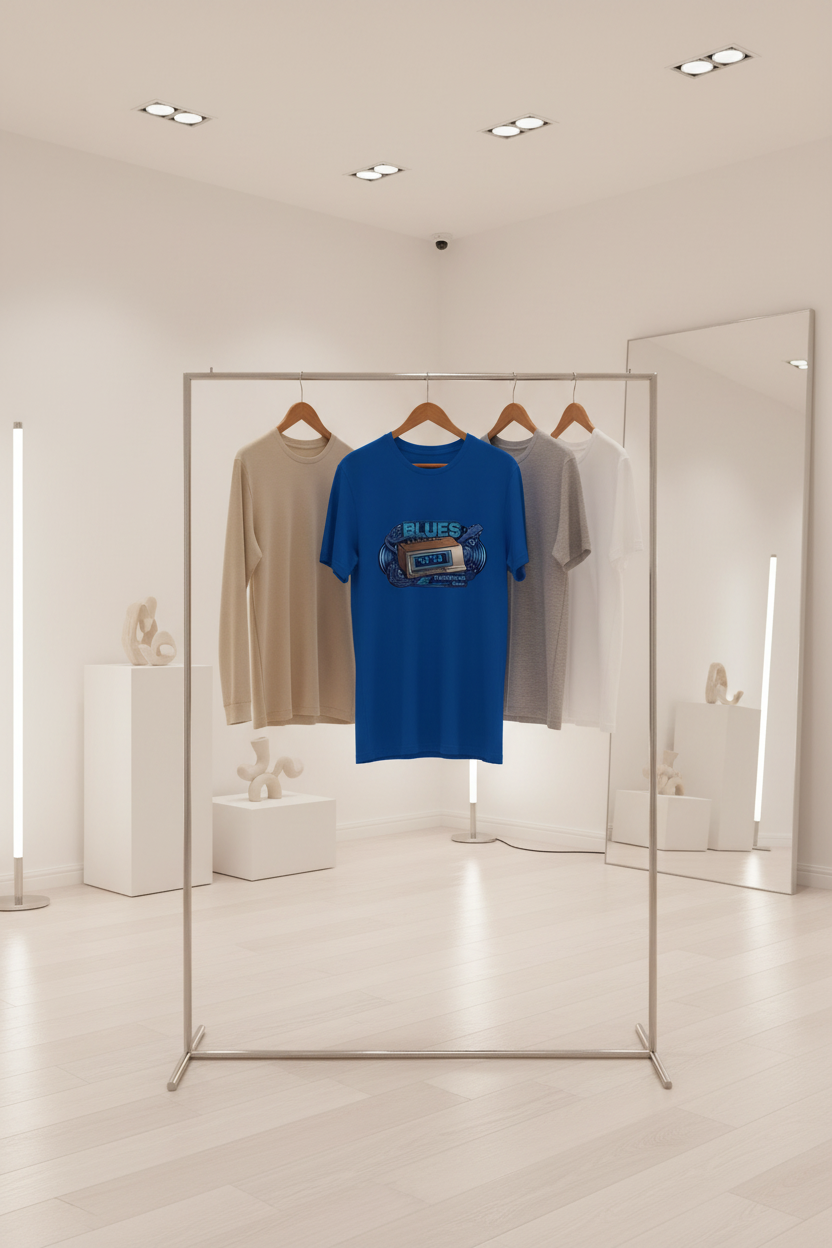Blues Vintage alarm clock unisex T-shirt
