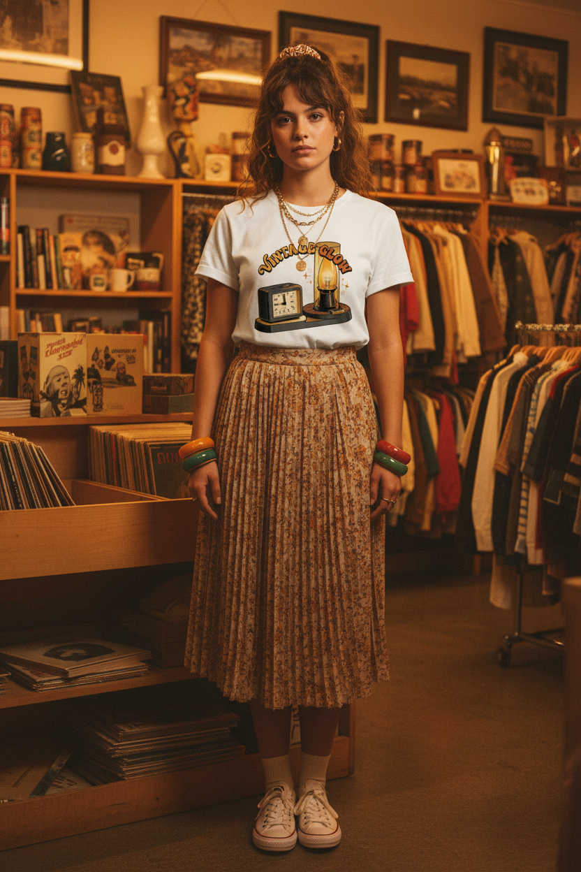 Meta vintage lamp clock unisex T-shirt