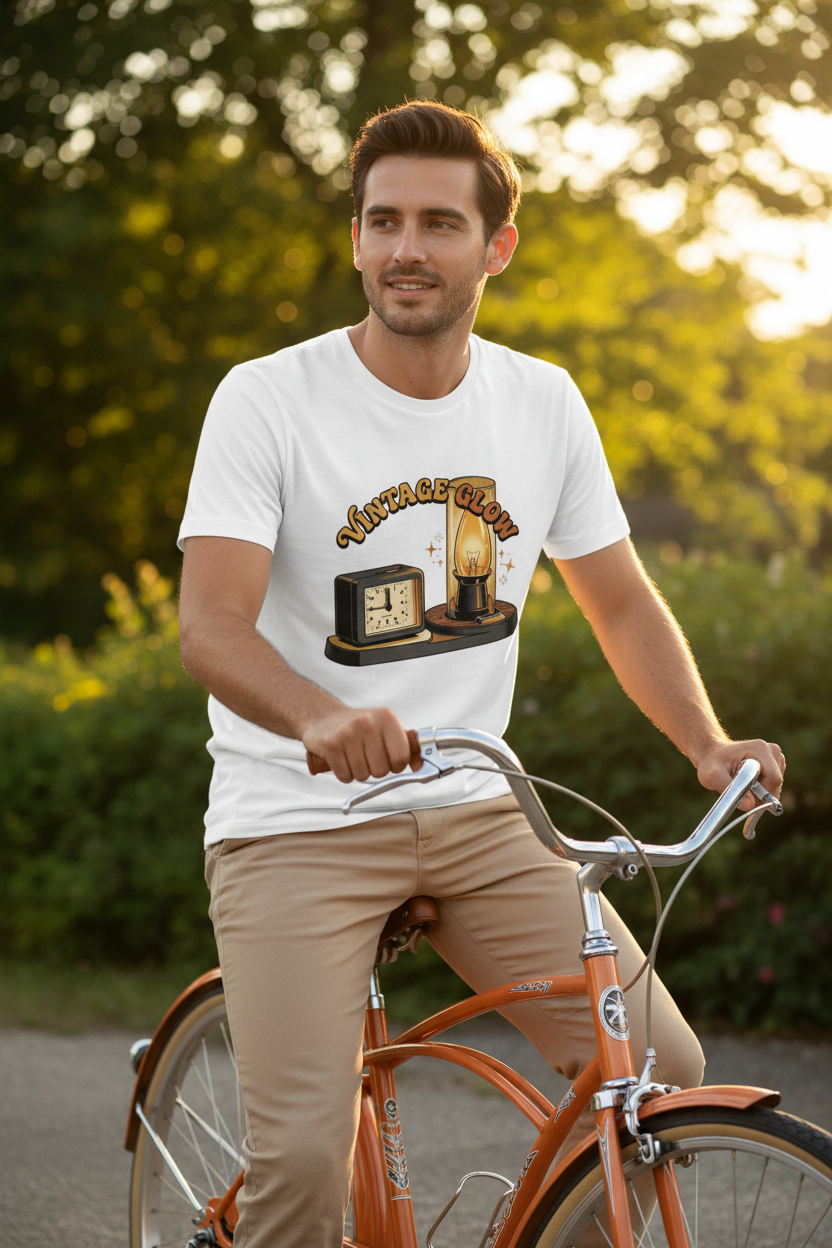 Meta vintage lamp clock unisex T-shirt
