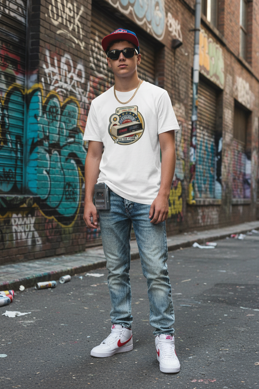Euro vintage radio alarm clock unisex T-shirt